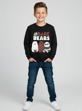 Adorable We Bare Bears Fleece Sweatshirt For Boys